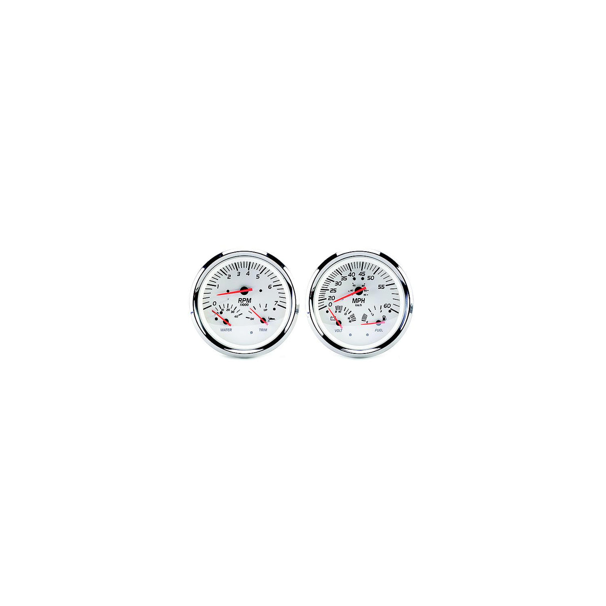 Sierra 21000P White Series Multi-Function Gauge Kit, Mercury / Yamaha - 21000P