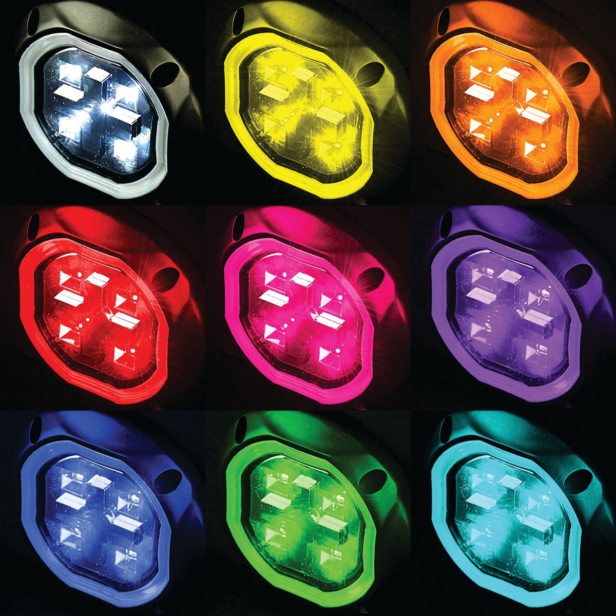 Marpac L.E.D. High Intensity RGBW Underwater Light (Anodized Aluminum Housing, Diameter 3.85") - 7-39468 - image 1