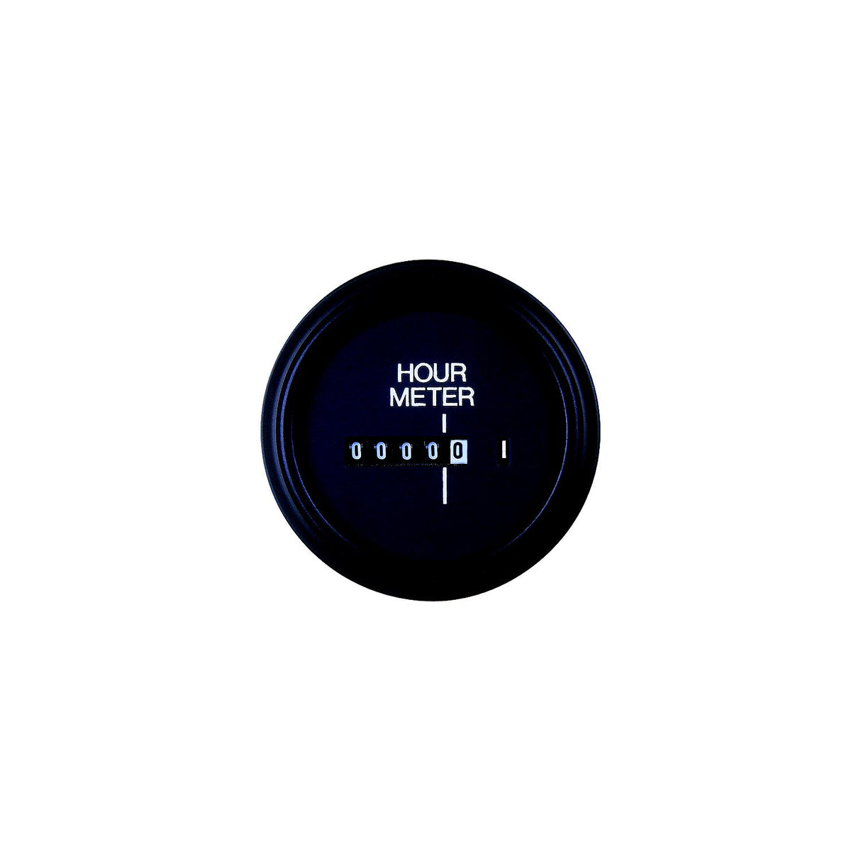 Sierra 56966P Round 2" Black Universal Hour Meter Gauge - 56966P