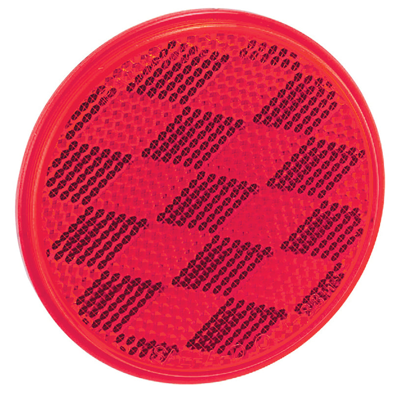 Marpac Stick-On Round Reflector - Red - 1-59322 - image 1