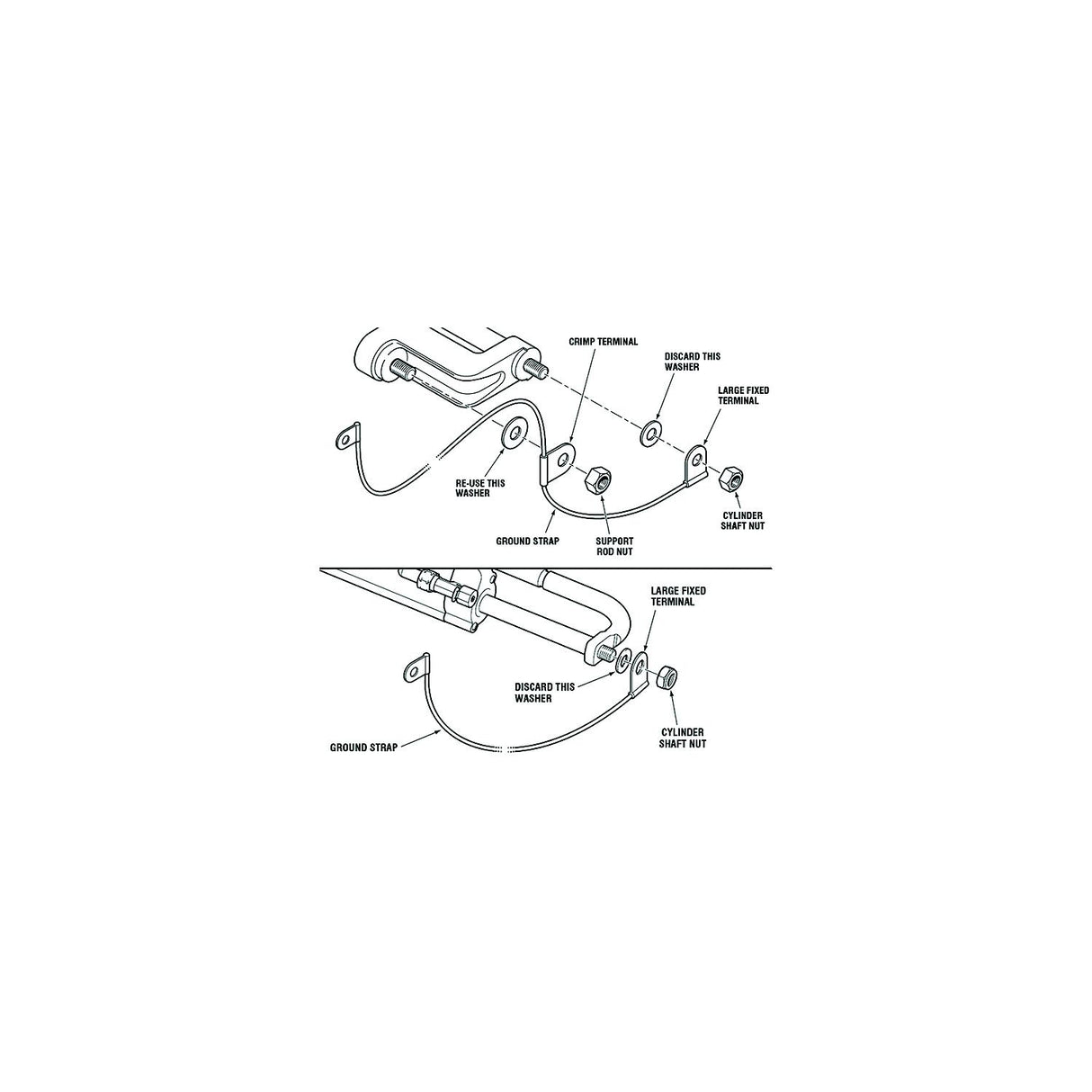 Dometic SeaStar HA5477 Grounding Strap for O/B Cylinder - HA5477