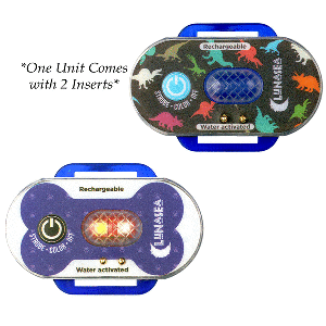 Lunasea Lighting Lunasea Child/Pet Safety Water Activated Strobe Light - Blue Case, Blue Attention Light - LLB-63BB-F0-01