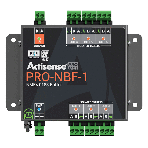 Actisense PRO NMEA Buffer - 1 OPTO Input, 6 ISO-Drive Outputs, Serial Port, Pluggable Screw Terminals - PRO-NBF-1