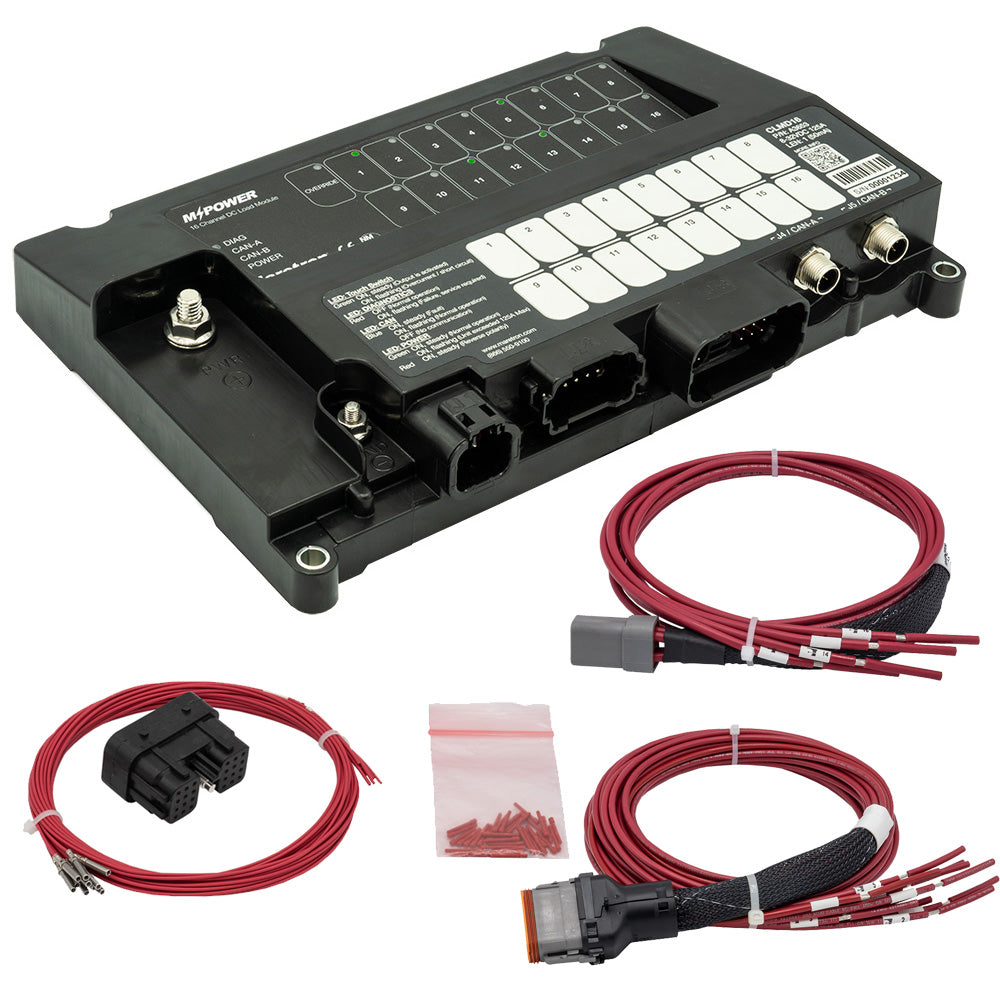 Maretron MPower 16-Channel DC Load Controller Module w/NMEA 2K w/J1 J2 Connectors - CLMD16-R