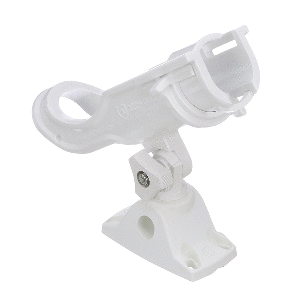 Attwood Marine Attwood Heavy-Duty Adjustable Rod Holder w/Combo Mount - White - 5009W4