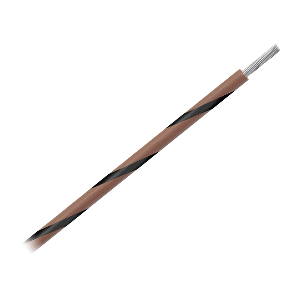 Pacer 14 AWG Gauge Striped Marine Wire 1000' Spool - Brown w/Black Stripe - WUL14BR-0-1000