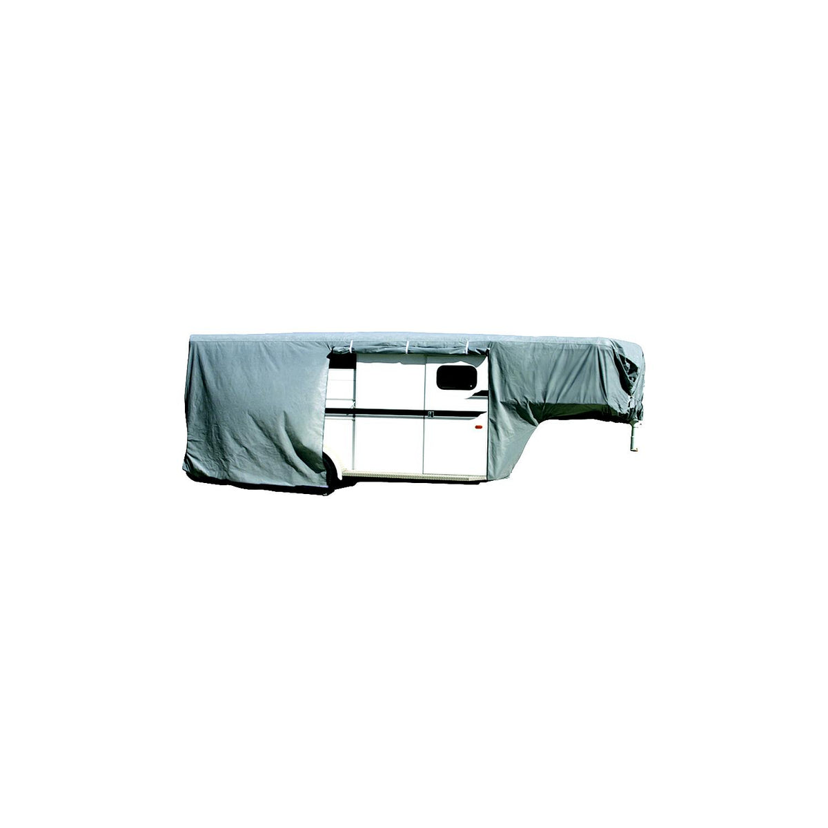 ADCO Products ADCO Gooseneck Horse Trailer Cover, Gray SFS Aquashed Top/Gray Polypropylene Sides - 46013 - image 1