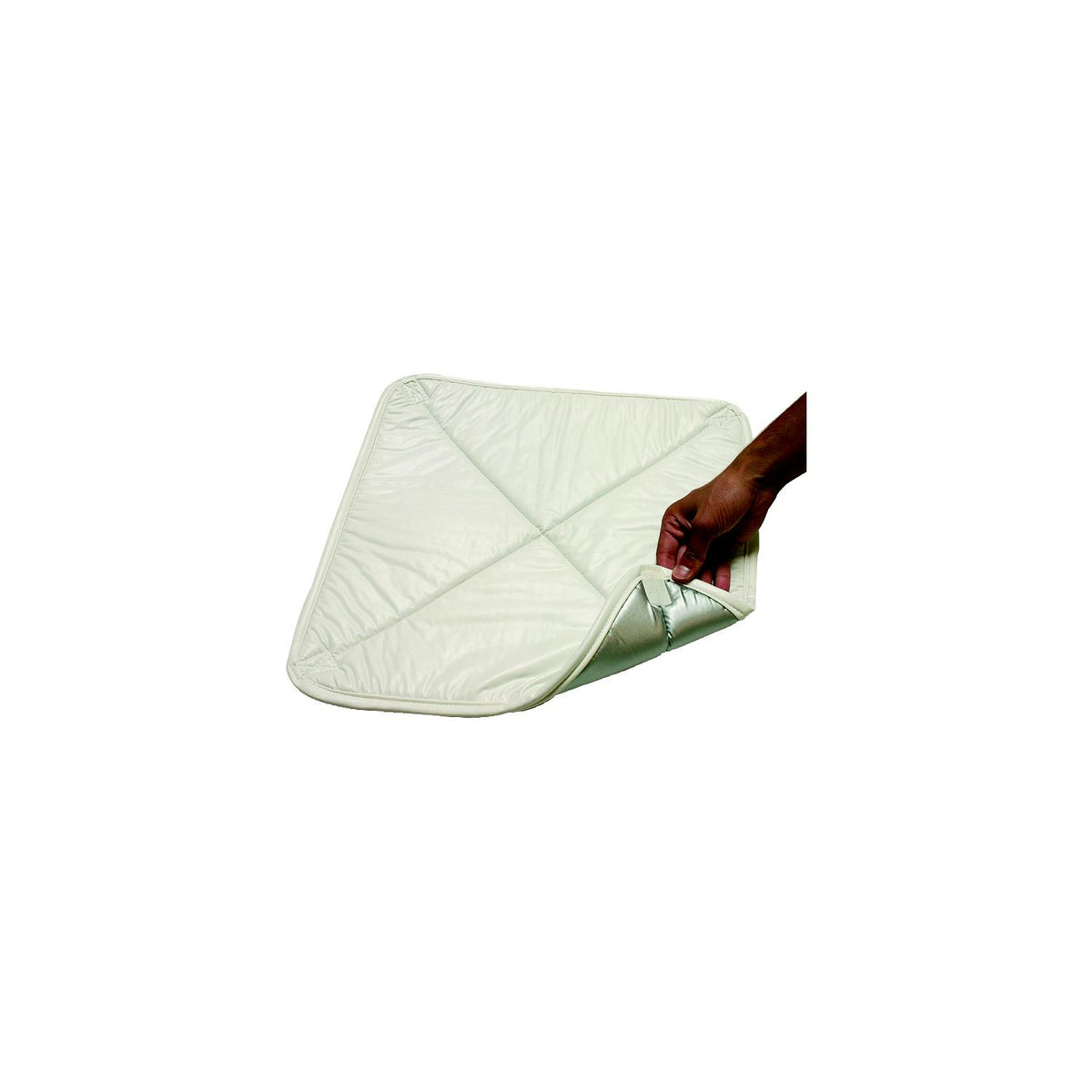 ADCO Products ADCO Deluxe Solar Vent Cover, White Vinyl With Reflective Silver Finish On One Side For 14" x 14" Roof Vent - 7172 - image 1