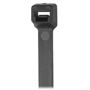 Pacer 11" Cable Tie - Black - 50lb Tensile Strength - 3" Bundle Diameter - 100 Piece Bag - CT3S-100BK