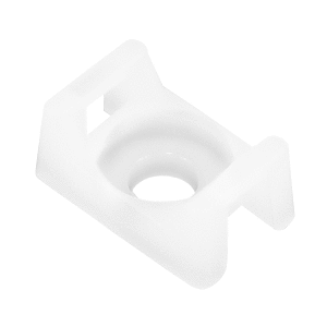 Pacer Screw Down Cable Tie Mount - #8 Screw Mount Method - Natural Color - 100 Pack - CTM2S8-100