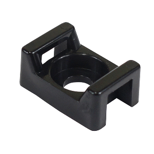 Pacer Screw Down Cable Tie Mount - #8 Screw Mount Method - Black - 100 Pack - CTM2S8BK-100