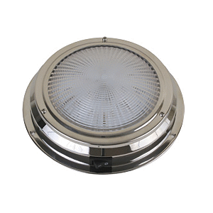 Scandvik LED Dome Light - Traditional - Stainless Steel - 5.5" - 12V - 41324P