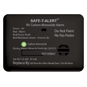 Safe-T-Alert 62 Series Carbon Monoxide Alarm - 12V - RV Surface Mount - Black - 62-541-BL