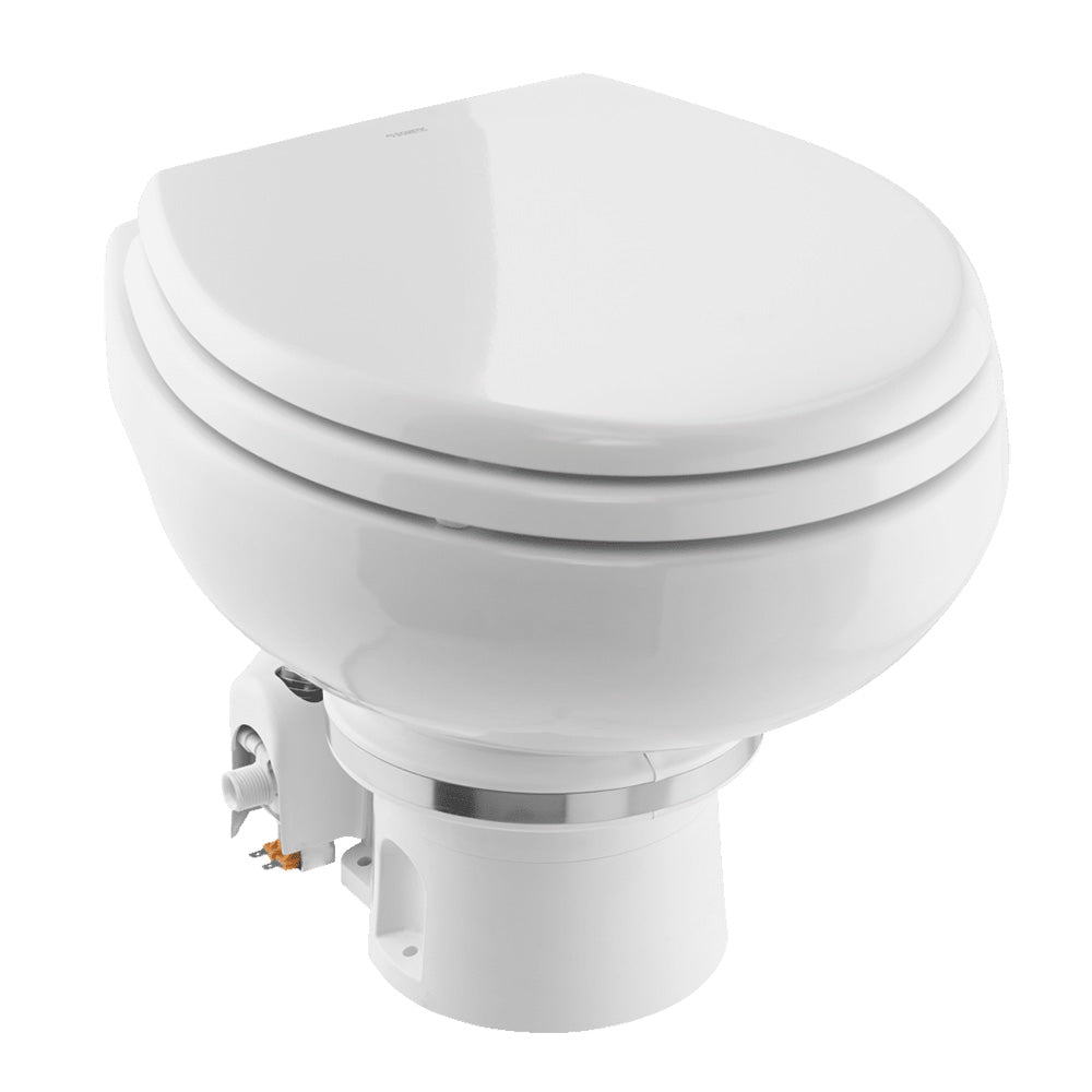 Dometic™ MasterFlush MF 7120 - White - Electric Macerating Toilet w/Orbit Base & Slow Close Seat - Freshwater - 12V - 9610007270