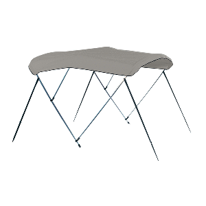 Carver by Covercraft Carver 4 Bow 8' Pontoon Bimini Top w/Boot - Cadet Grey Acrylic - A8SQ4893UB-10