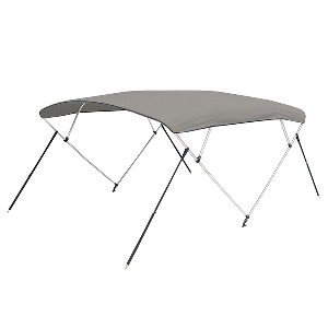 Carver by Covercraft Carver 3 Bow 5487U Bimini Top with Boot - Cadet Grey Acrylic - A5487UB-10