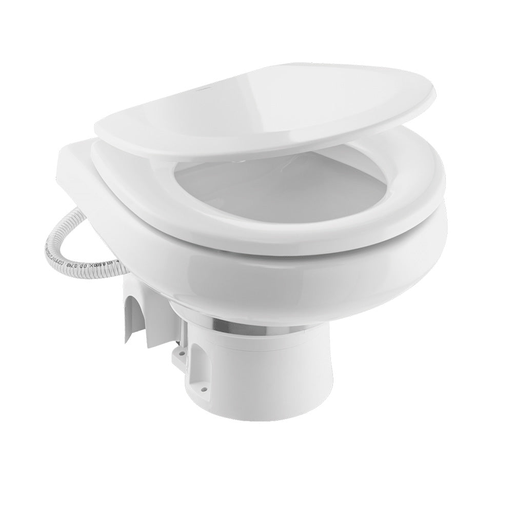Dometic™ MasterFlush 7260 White Electric Macerating Toilet w/Orbit Base - Raw Water - 12V - 9610007285