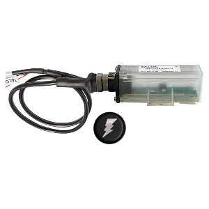 TALOS Remote Housing Lightning Detection System w/10' Cable - Black Round Indicator w/Translucent Housing - SFD1000R-T1-BO-BL-10FT