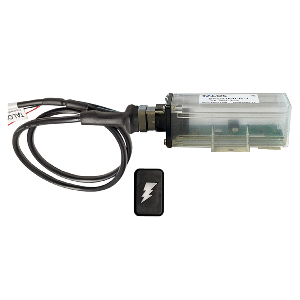 TALOS Remote Housing Lightning Detection System w/20' Cable - Black Rectangular Indicator w/Translucent Housing - SFD1000R-T1-BR-BL-20FT