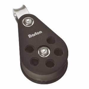 Barton Marine Barton Size 6 64mm Plain Bearing Pulley Single Block Fixed Eye - N06110
