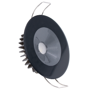 Lumitec Illusion Flush Mount LED Down Light - Spectrum RGBW - Cool White - Black Housing - 117157