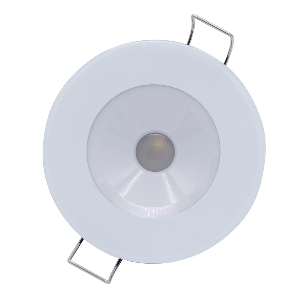 Lumitec Illusion Flush Mount LED Down Light - White - Non-Dimming - White Housing - 117123