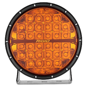RIGID Industries 360-Series Amber Pro 9" Offroad Spot Beam w/Amber Backlight Pod - Single - 36522