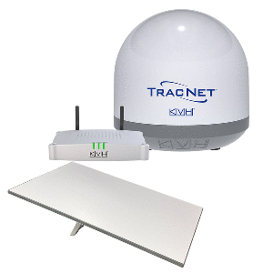 KVH Starlink Premium Standard RV Flat Panel Terminal w/TracNet Coastal Pro 5G/WiFi Compact Terminal w/TracNet Hub - Activation & Service Plans Through KVH ONLY - 72-1081/01-0465