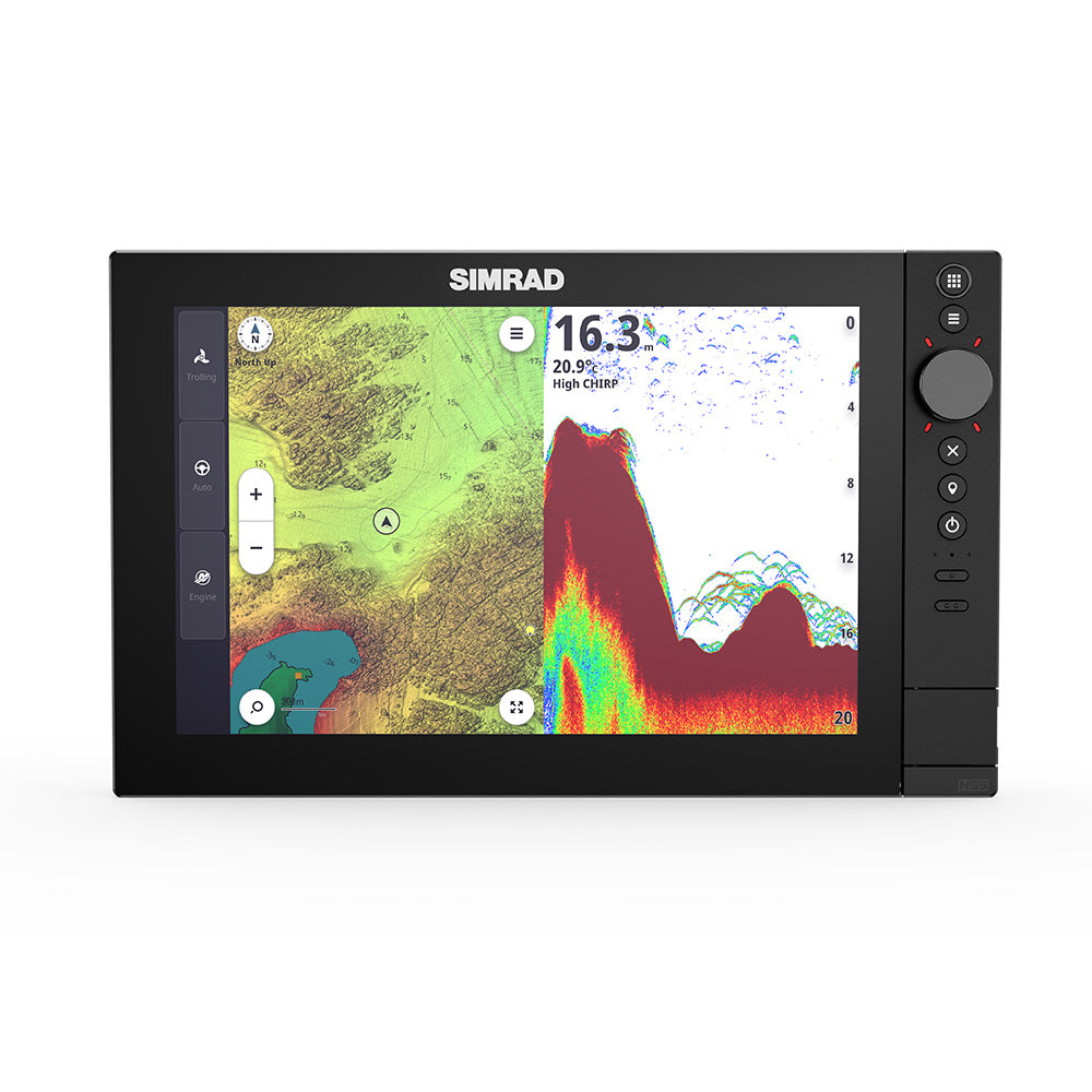 Simrad 000-16015-001 NSS 4 Chartplotter and Fishfinder with US and Canada C-MAP Discover X Chart, 12"