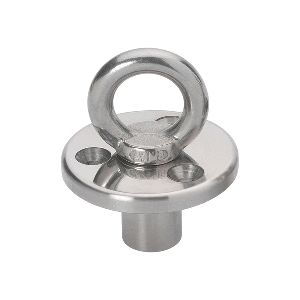 Barton Marine Barton Deck Plate w/Fixing & Eye w/Blanking Plug - M8 Eye - 60360