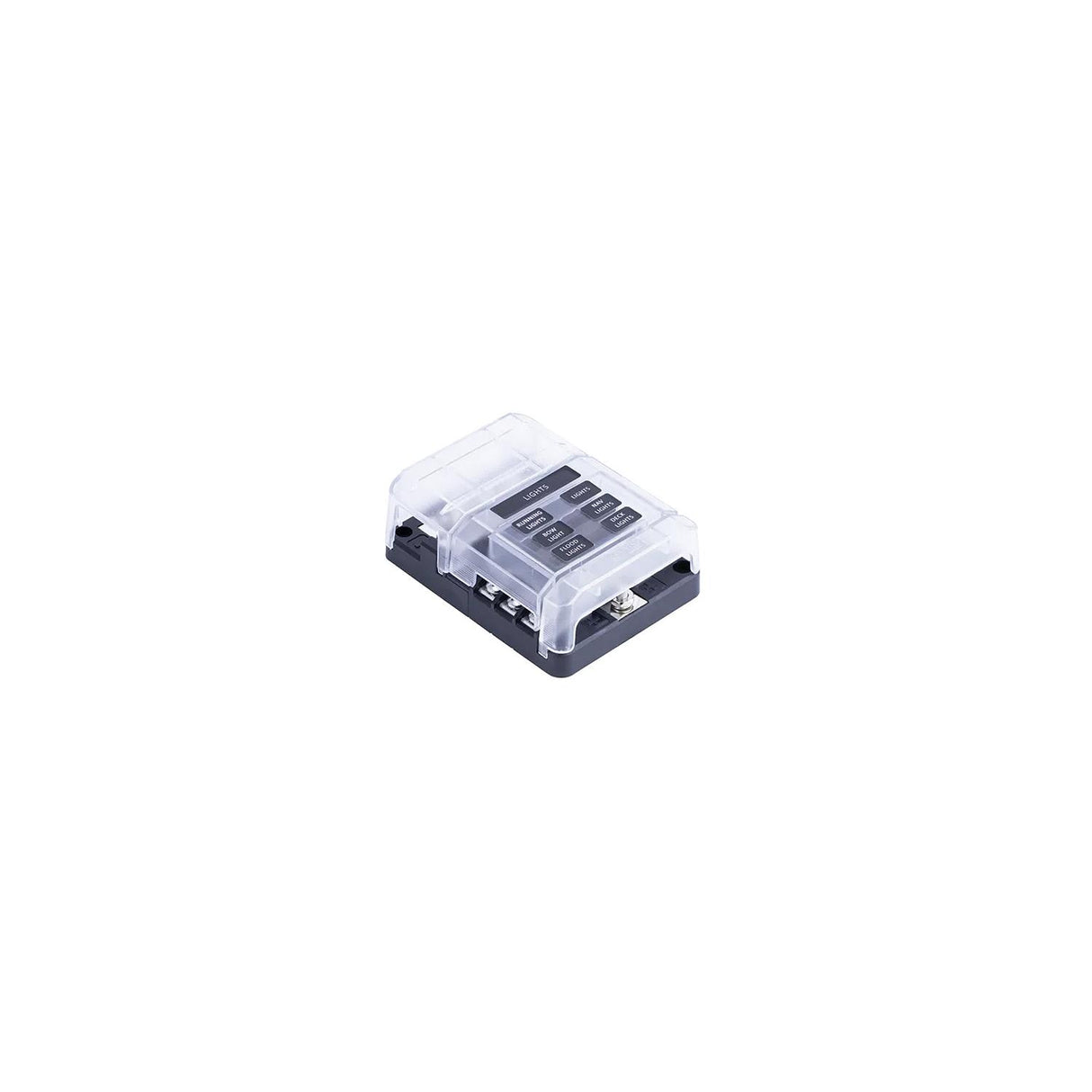 Sierra FS40830 408 Series Fuse Block W/bus Bar & Cover, 6-Gang - FS40830