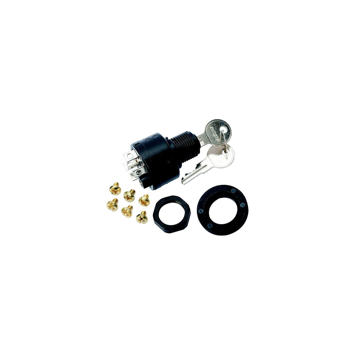 Sierra MP39760 Magneto 3 Position 5/8" Polyester 5 Screw 1 Boss Terminal 12V 15 Amp Ignition Starter Switch - MP39760