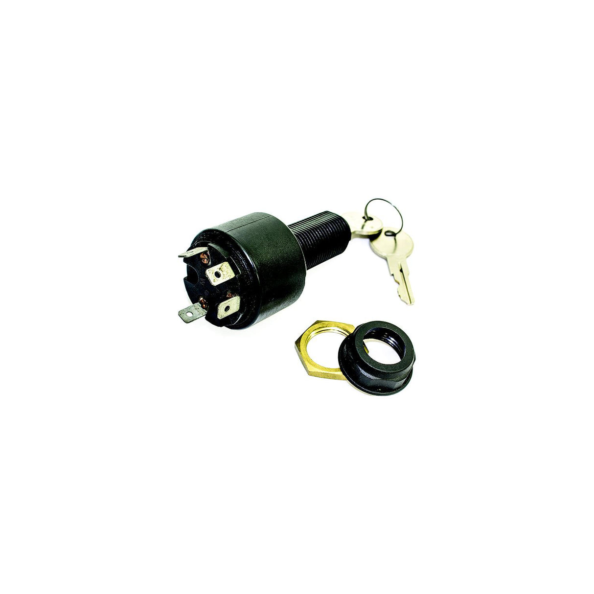 Sierra MP39800 Conventional 4 Position 1 1/8" Polyester 4 Blade Terminal 12V 15 Amp Ignition Starter Switch - MP39800