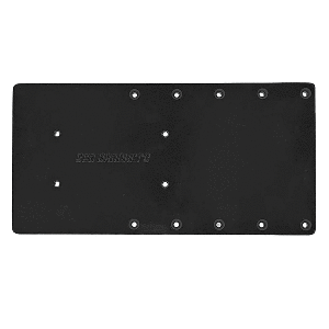Sea Brackets 16" Straight Trolling Motor Plate f/Garmin Kraken - Black - SEA2301-BLK