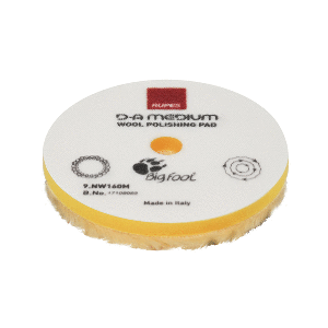 RUPES D-A Medium Wool Polishing Pad 80mm - Yellow - 9.NW80M