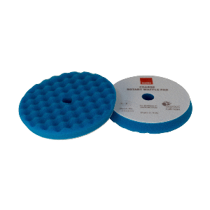 RUPES Velcro Waffle Coarse Polishing Foam Pad f/Rotary Polishers 200mm - Blue - 9.WF200H