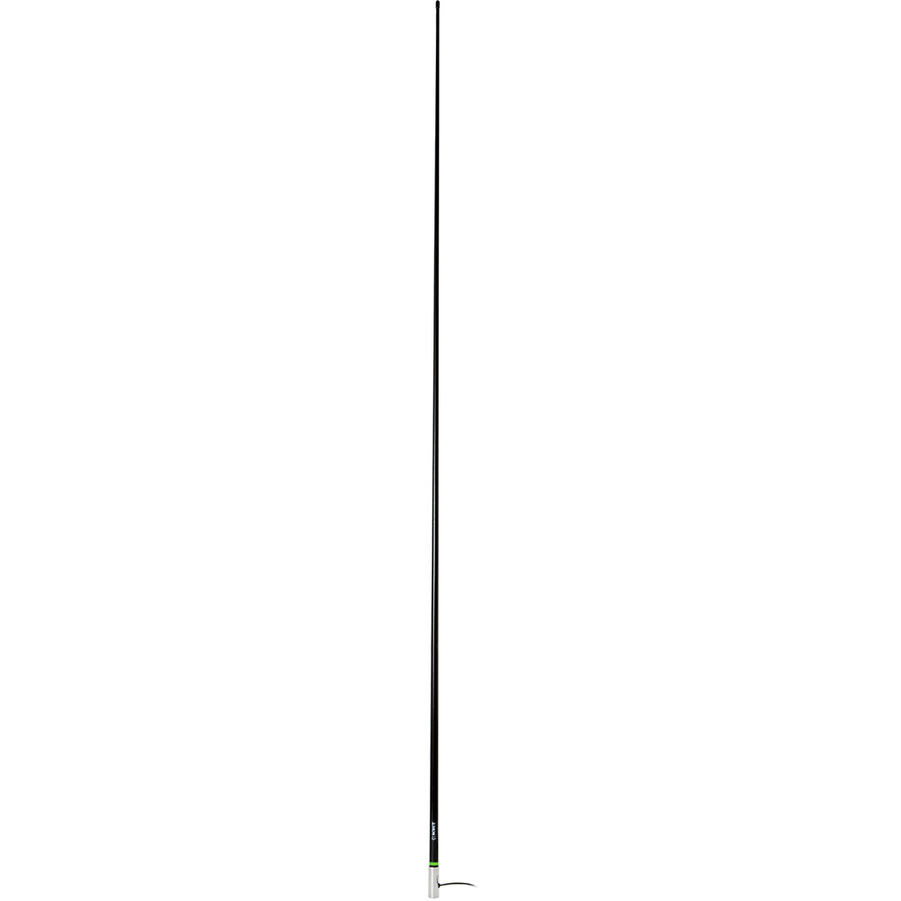 Scout 8' Black VHF Antenna 6dB Heavy Stainless Steel Ferrule w/6M RG-8x Includes PL-259 Heavy Duty Offshore Antenna KS-43 [PF