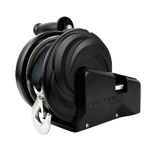 Powerwinch Select Series Winch 2,000lb, 2 Speed, 6" Crank Arm - Carbon Black - 21400-W-2000-6-B-R