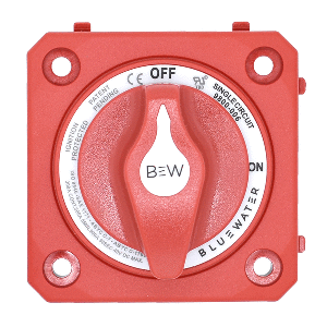 Bluewater On/Off Switch Battery Switch - Panel Mount - Red - 9800-006-10