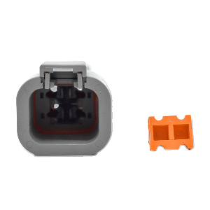 Bluewater 4 Position DTP Male Connector w/Wedge Lock - DTP04-4P