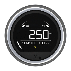 Veratron VL Digital 85 w/Round Chrome Bezel - B00205804