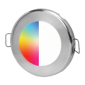 Hella Marine EuroLED75 RGBW Downlight - Stainless Steel Bezel - 017884011