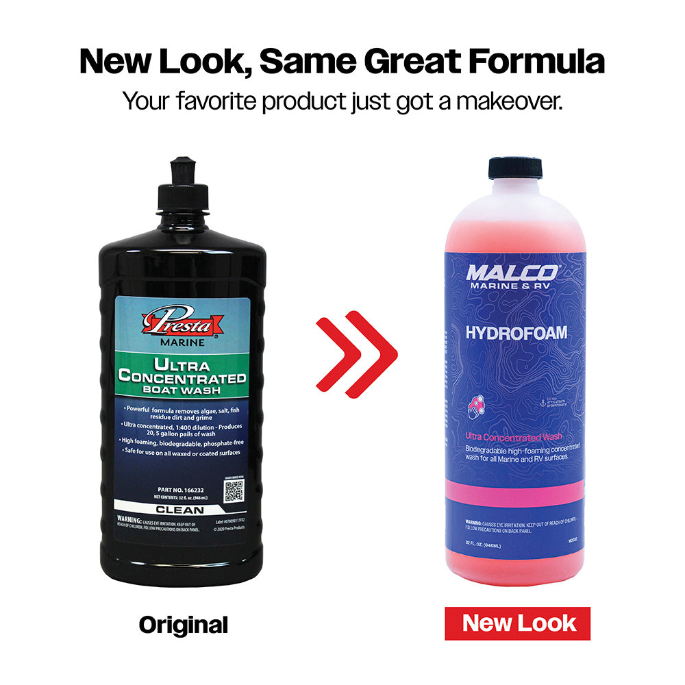Malco HydroFoam Ultra Concentrated Boat Wash - 32oz - 162032