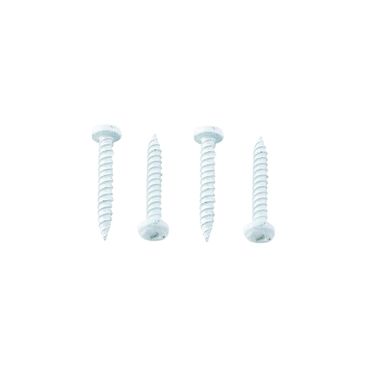 AP Products 012PSQ50W8X1 Pan Head Square Recess Screw, 8 x 1, White, 50/pk - image 1