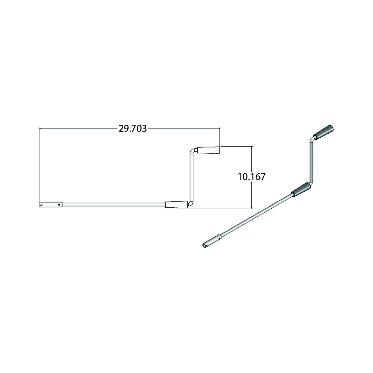 AP Products 014119226 Std S/O & Landing Gear Crank Handle - image 1