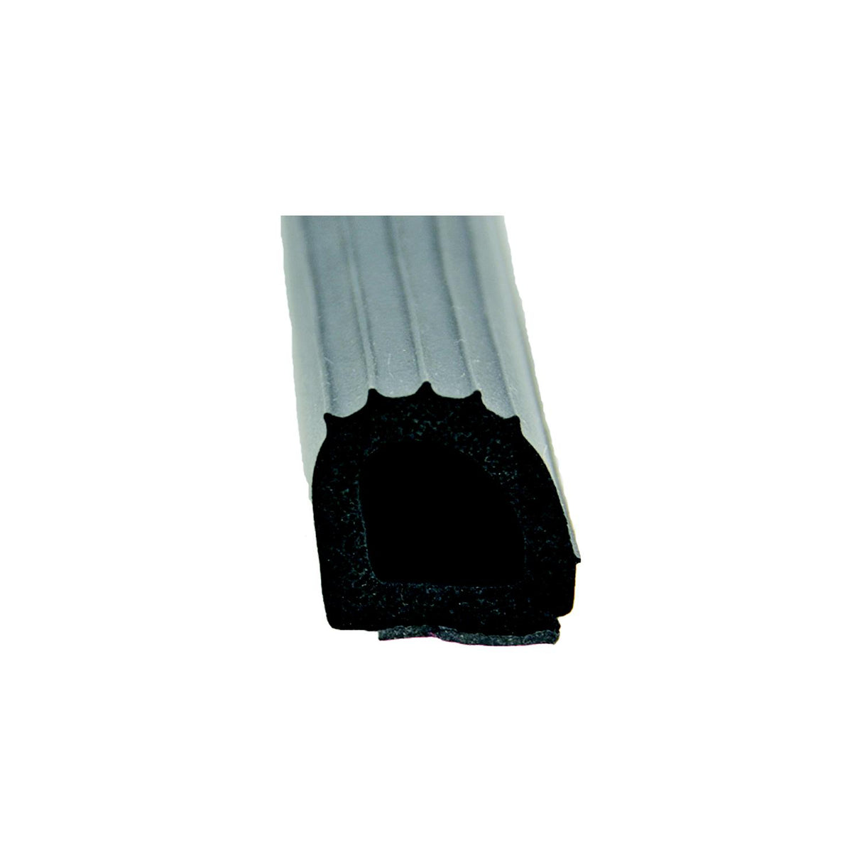 AP Products 01820610 Peel N Stick Seal, Ribbed Foam D Seal Black W/Hats Red Tape Boxed, 1" x1" x 10' - image 2