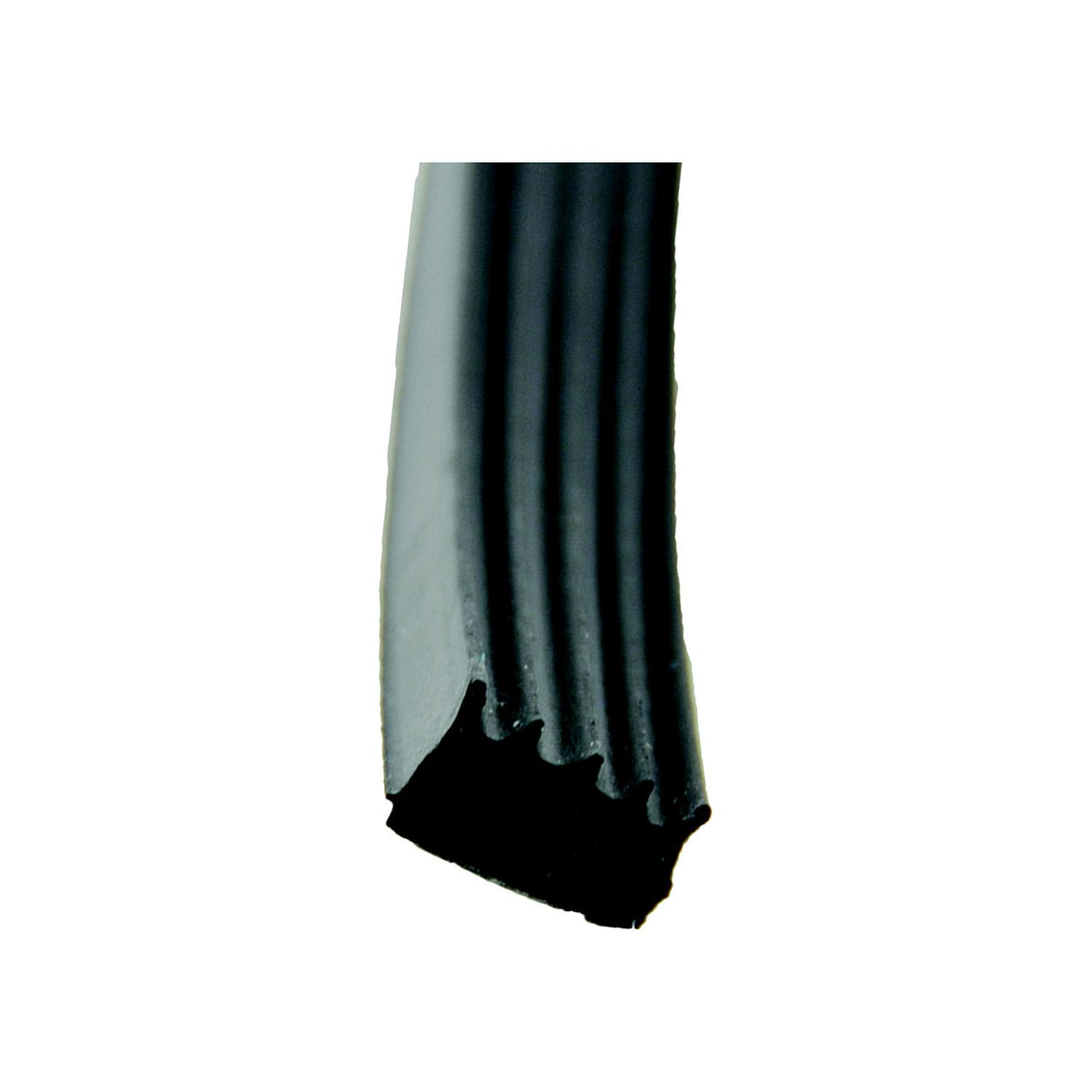 AP Products 018523 Ribbed Slide Out, Window & Door Seal w/Tape, 5/8" x 3/8" x 50', Black w/White Tape - image 1