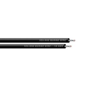 Sea-Dog 18 AWG Black Primary Wire - 25' - 8018010