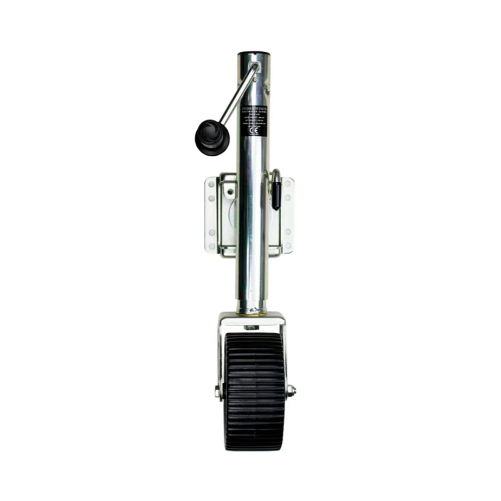 Powerwinch Saltwater Series Jack - 1500lb, Bolt-On, Single Wheel Wide, Zinc 500+ HR Salt Spray - 21600-J-1500-B1W-Z-R
