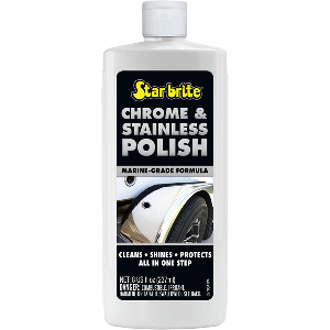 Star brite Chrome & Stainless Polish - Marine Grade Formula - 8 oz - 82708